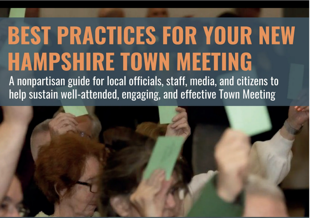 Best practices for an engaging Town Meeting